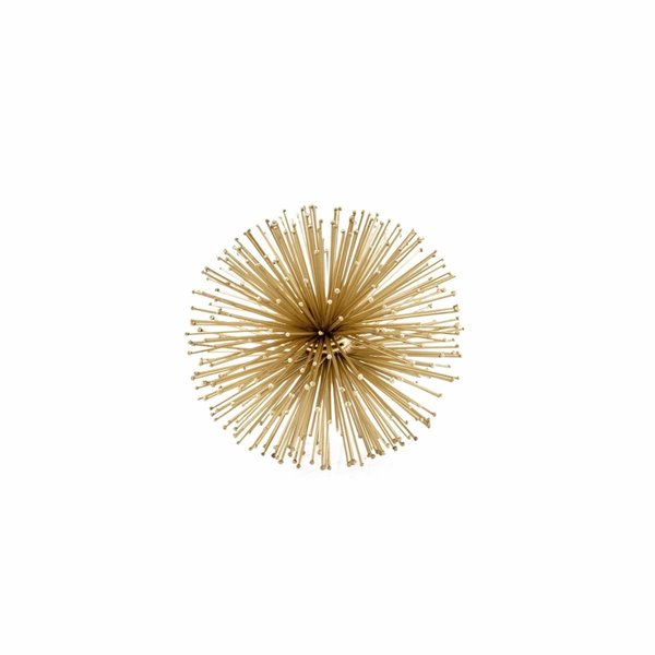 Palacedesigns 6 x 6 x 6 in. Iron Urchin Small Sphere, Gold PA2627469